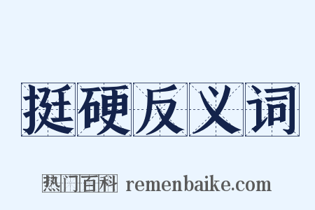 挺硬反义词是什么意思的图片